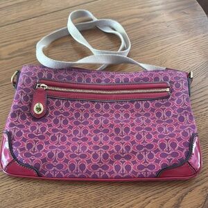 Coach Pink Geometric Crossbody Bag